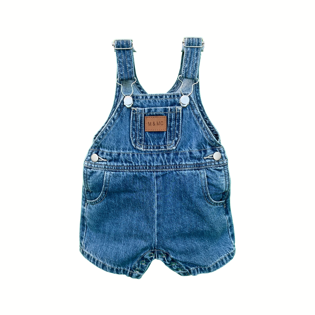 Denim Short Overalls